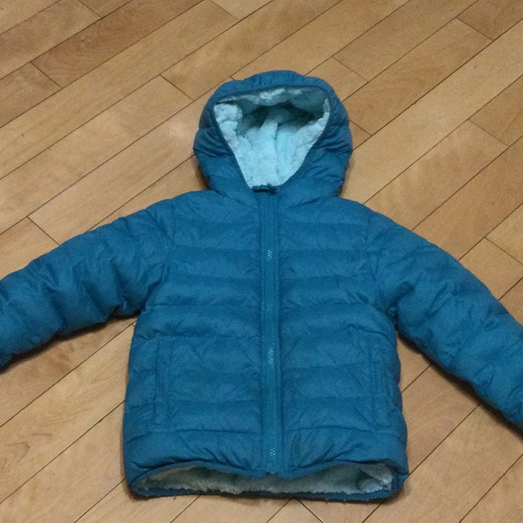 Lands End Reversible Extremely Warm Girls M 5/6 winter coat - Picture 1 of 11